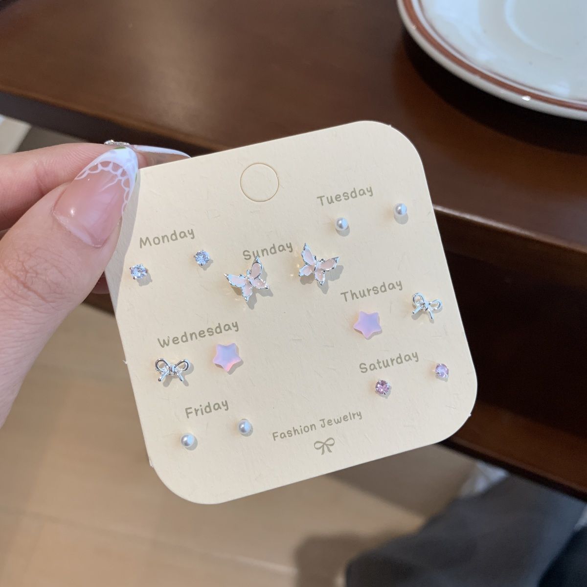 Set 'Pink Sakura' (7 pares)